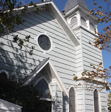 Exterior of St. Mary Star of the Sea Church in Ocean City, MD