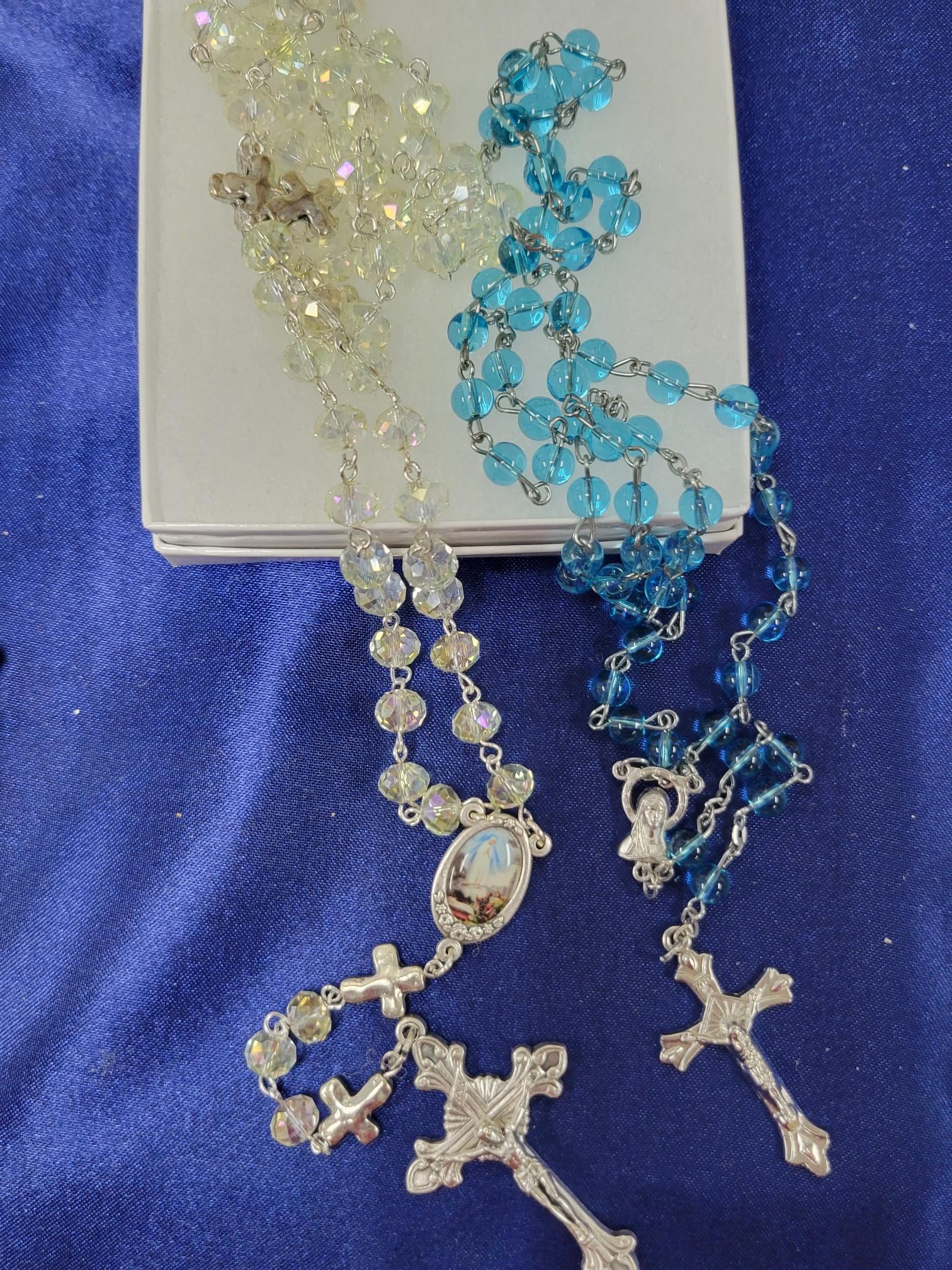 Two Roseries beside each other at the Church Store for St. Mary's Star of the Sea Holy Savior Catholic Church